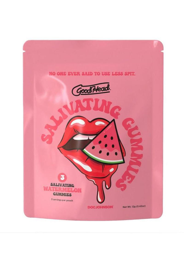 GoodHead Salivating Gummies (3pcs per Pouch) - Watermelon - Bulk
