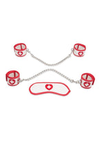 Lux Fetish Naughty Nurse BDSM Set (5pc) - White/Red