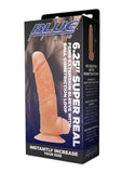 Blueline Super Real Penis Silicone Extension Sleeve with Ball Constriction Loop 6.25in - Vanilla