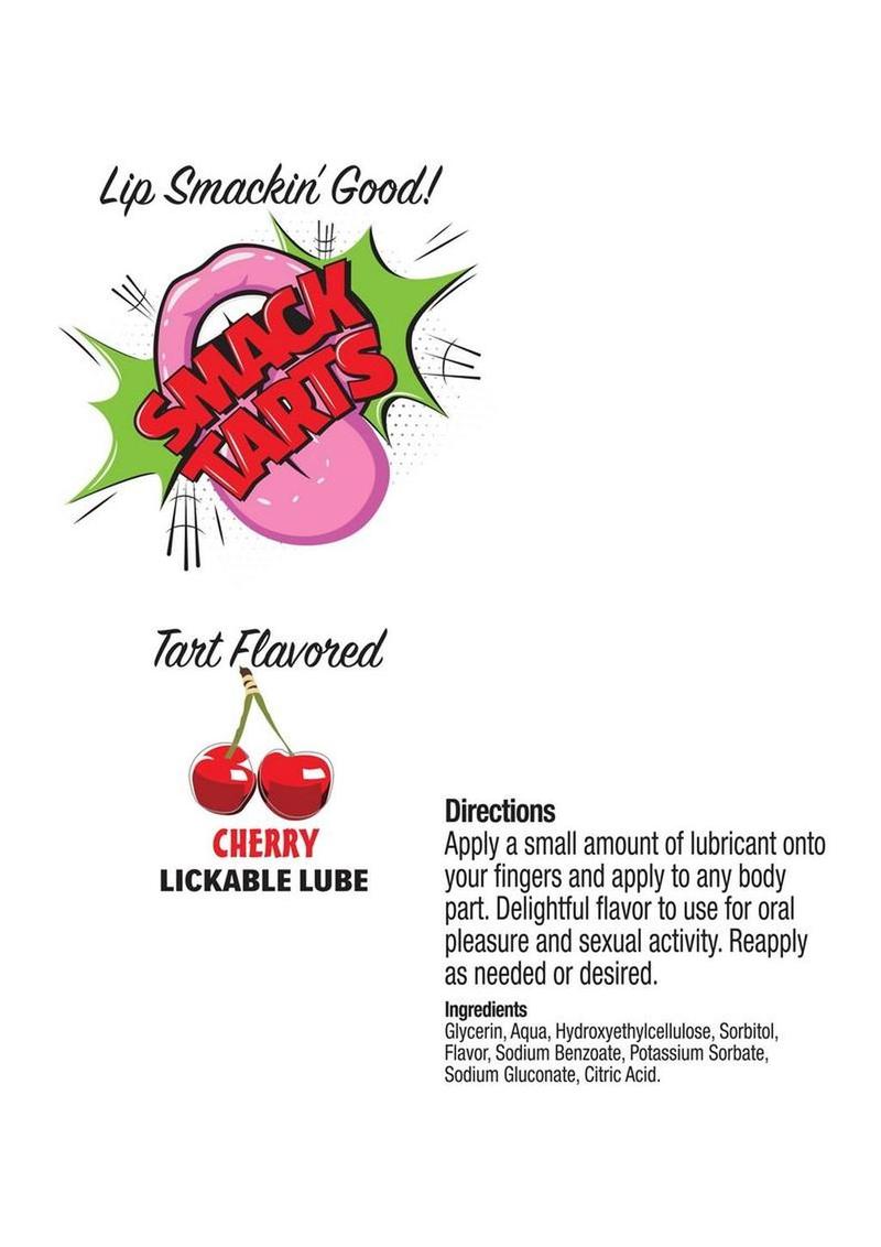 Smack Tarts Lickable Lube 2oz - Sour Cherry