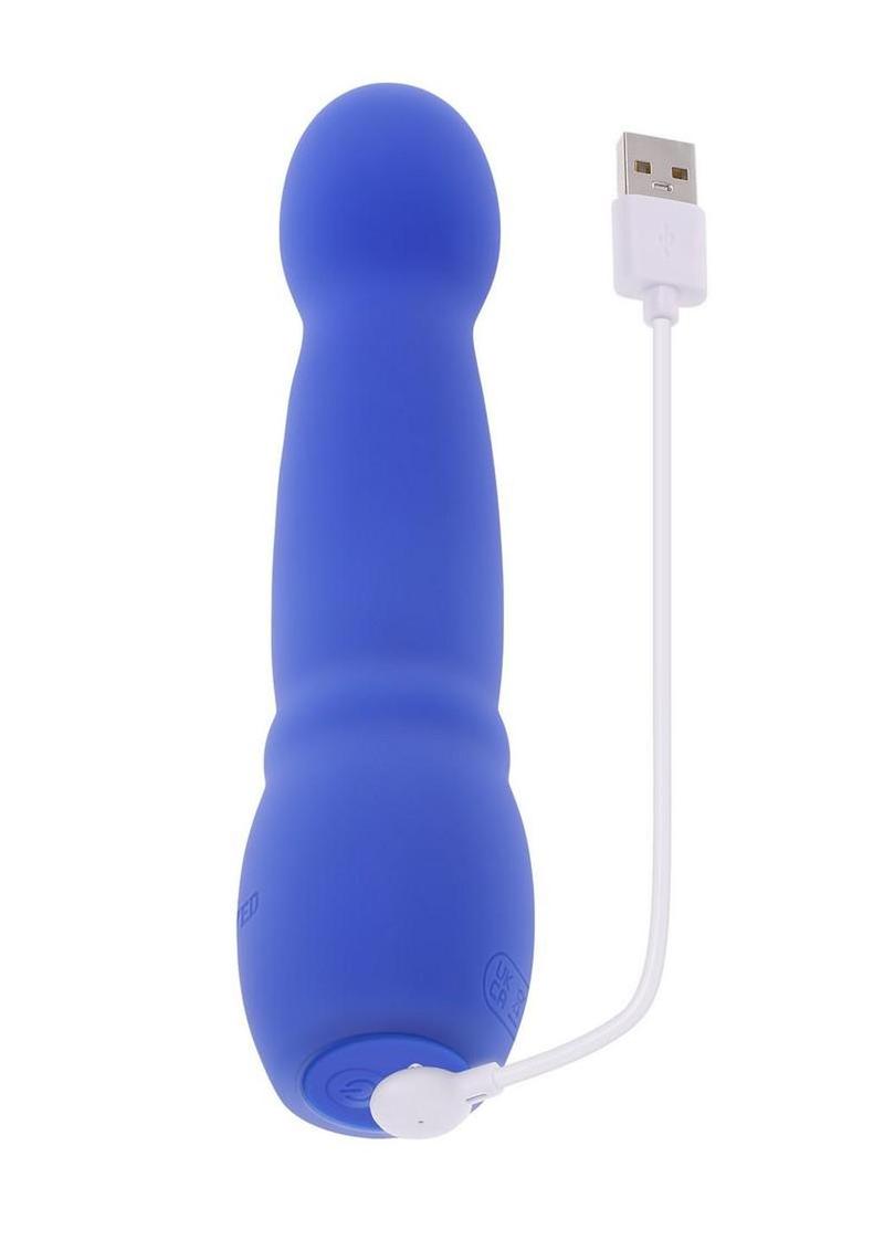 Disco Diva Rechargeable Silicone Vibrator - Blue