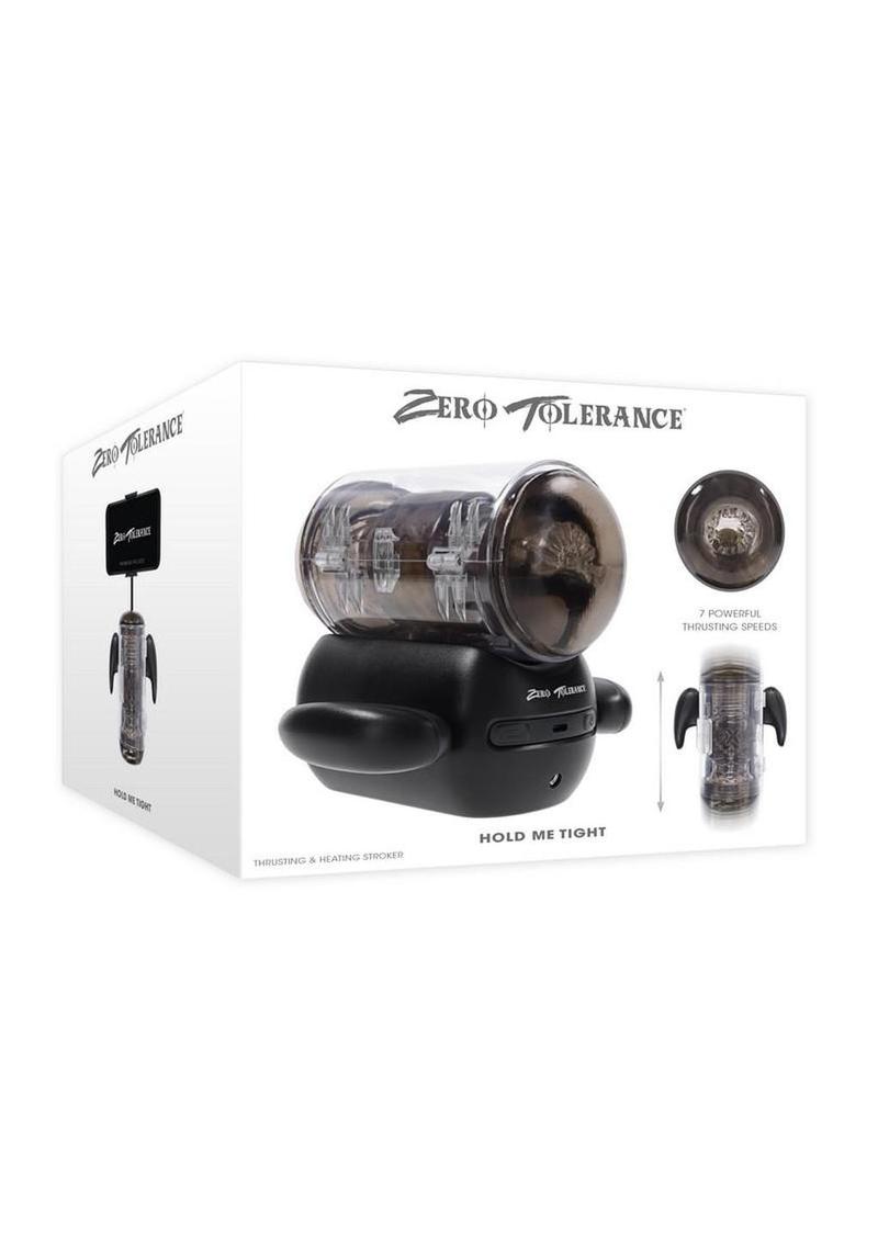 Zero Tolerance Hold Me Tight Rechargeable Heated Stroker - Black