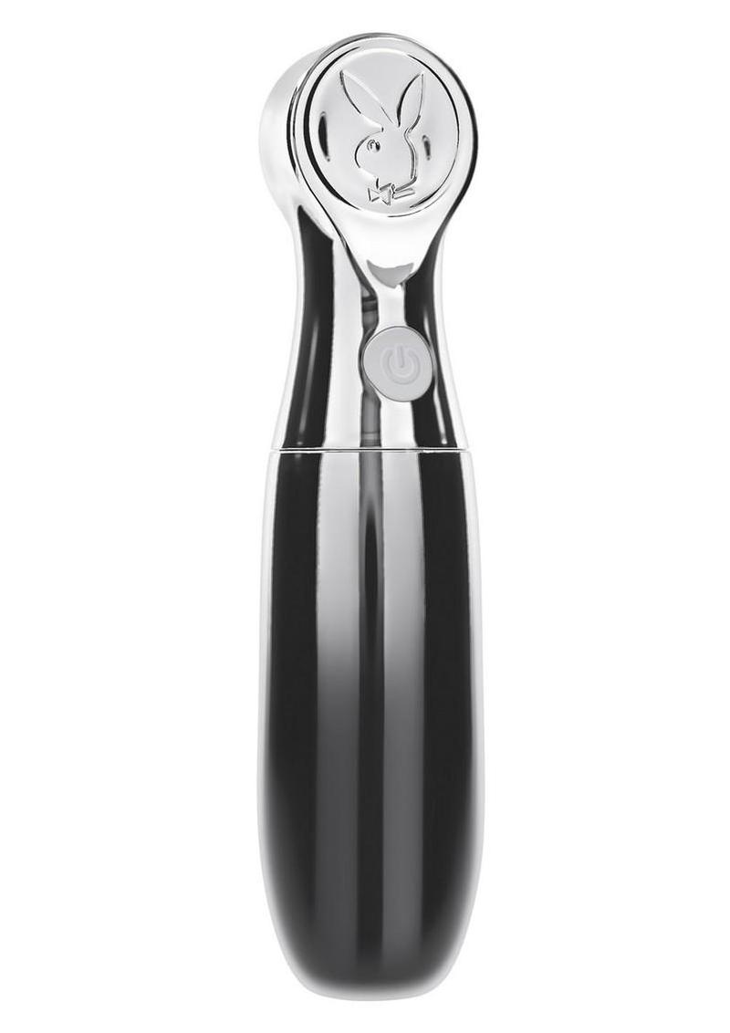 Playboy Bon Voyage Rechargeable Silicone Vibrator - Gray