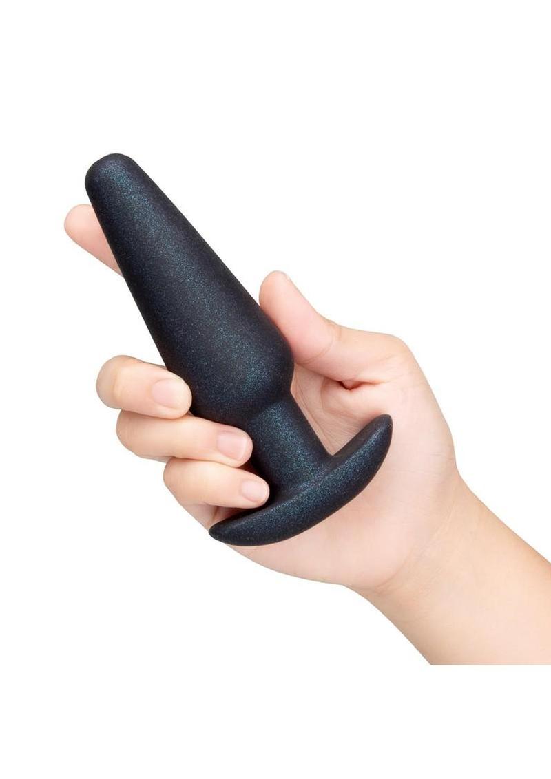B-Vibe Hefty Weighted Silicone Anal Plug - Black
