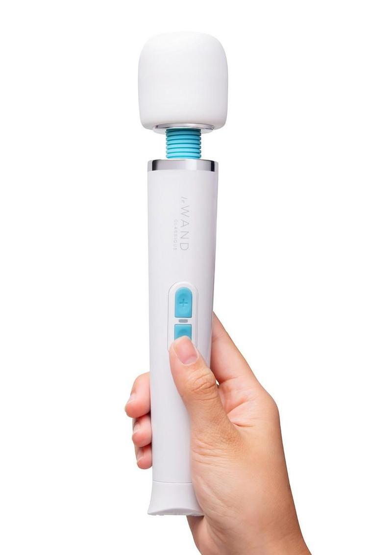 Le Wand Classique Petite Wand Silicone Rechargeable Massager - White