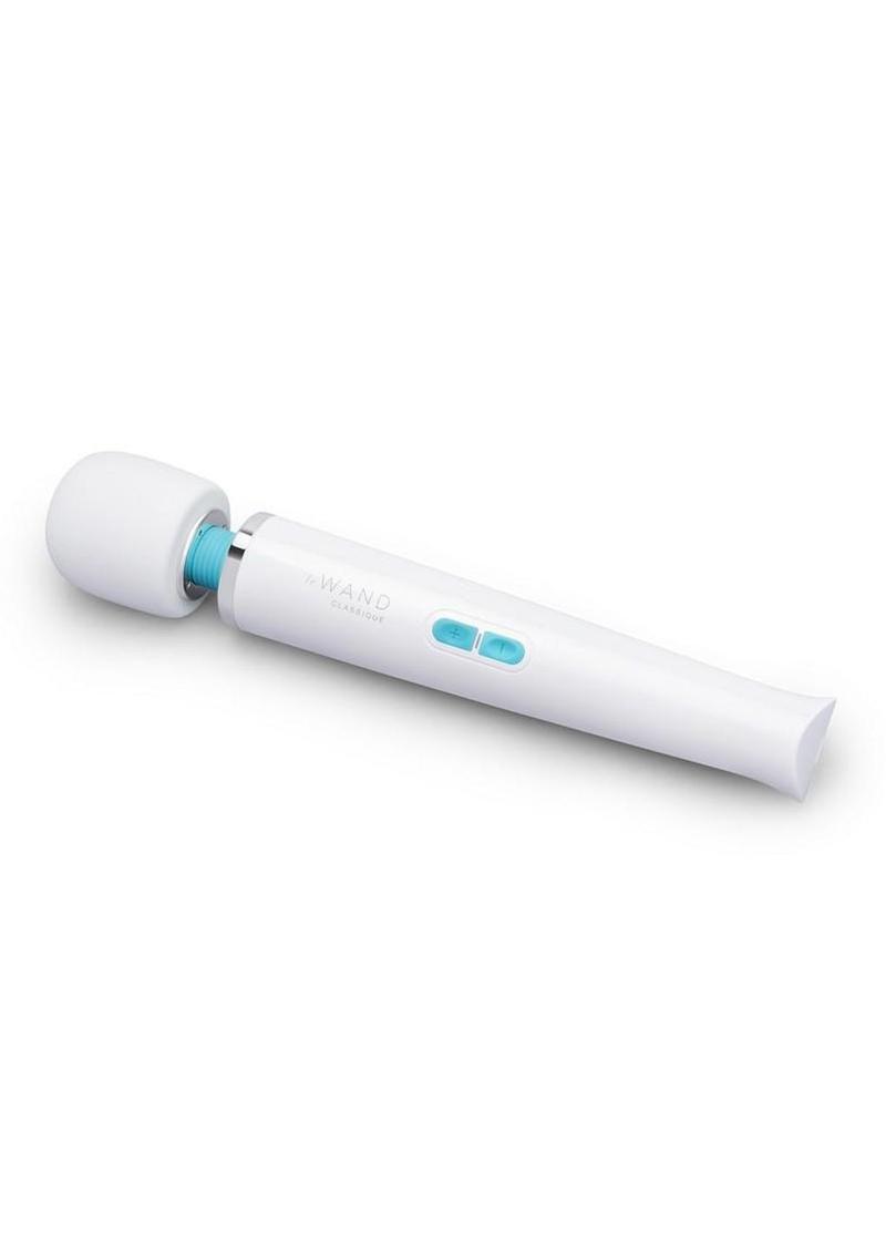 Le Wand Classique Rechargeable Silicone Wand Massager - White