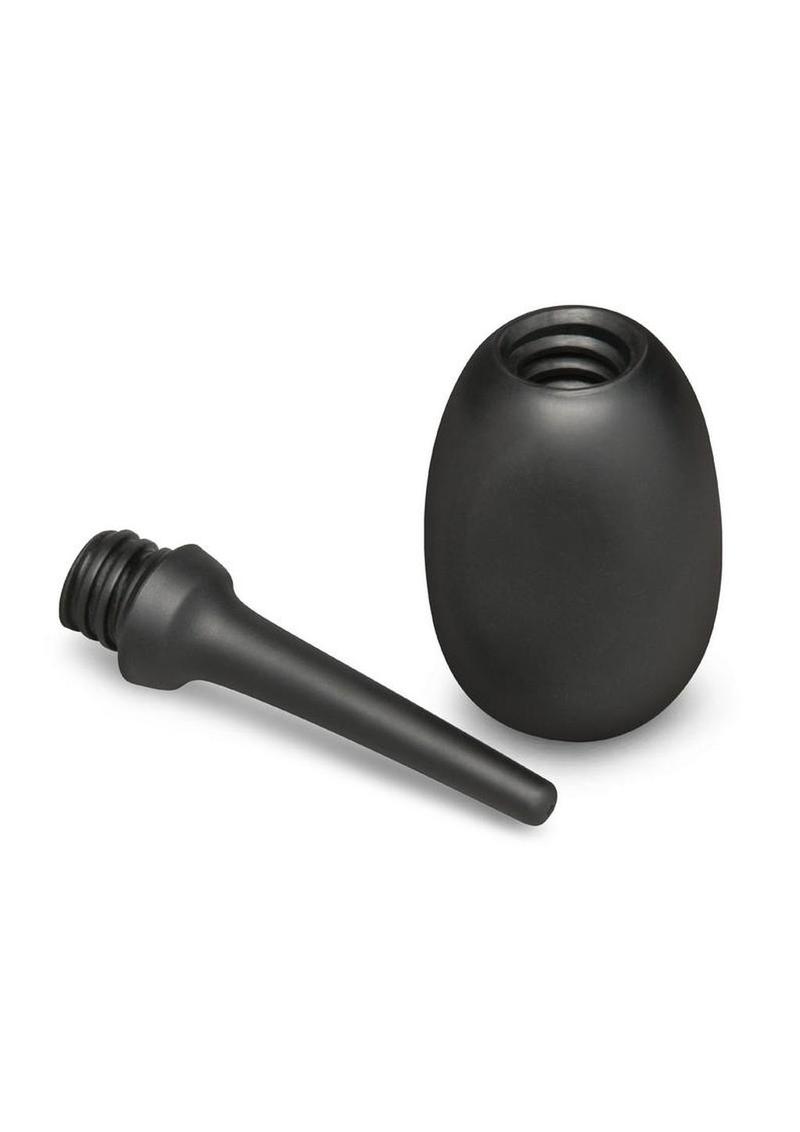 B-Vibe Flexible Silicone Anal Douche - Black