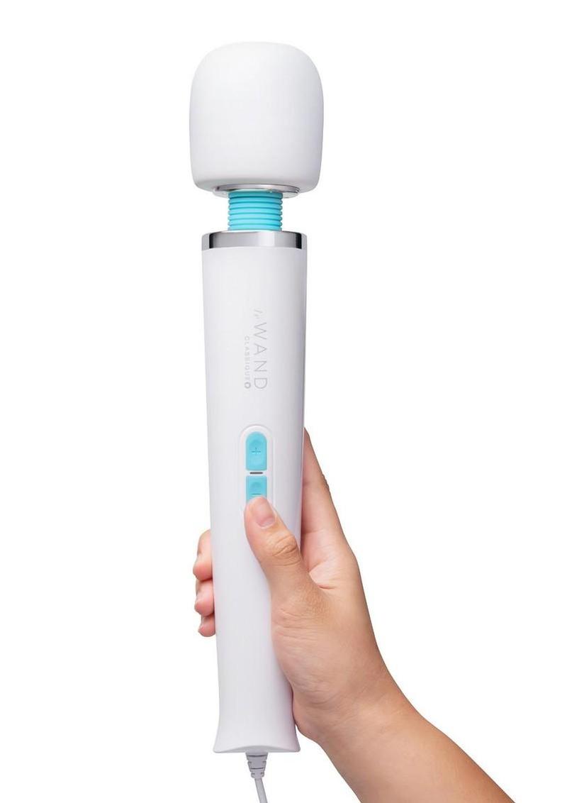 Le Wand Classique Silicone Plug In Wand - White