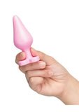 B-Vibe Butties B-Mine Silicone Anal Plug - Pink