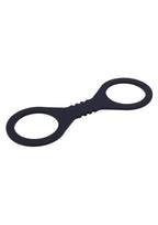 Sex & Mischief Shadow Silicone Cuffs - Small - Black