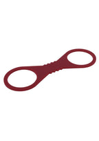Sex & Mischief Enchanted Silicone Cuffs - Large - Red