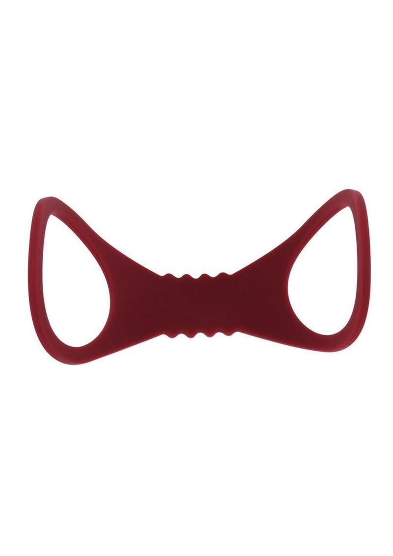 Sex & Mischief Enchanted Silicone Cuffs - Large - Red