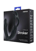 Nexus Simul8 Stroker Edition Rechargeable Silicone Vibrating Dual Motor Anal Cock and Ball Toy - Black
