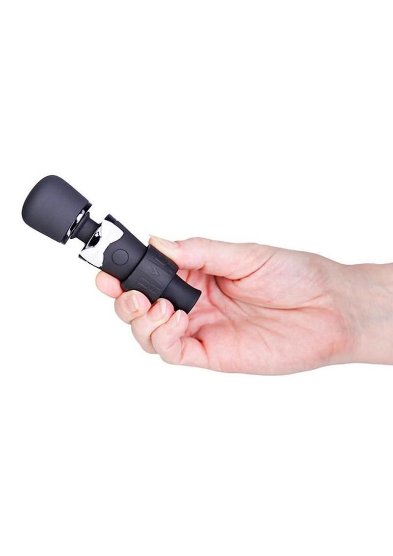 BMS Factory Black Tie Affair Bowtie Rechargeable Silicone Wand - Black/White