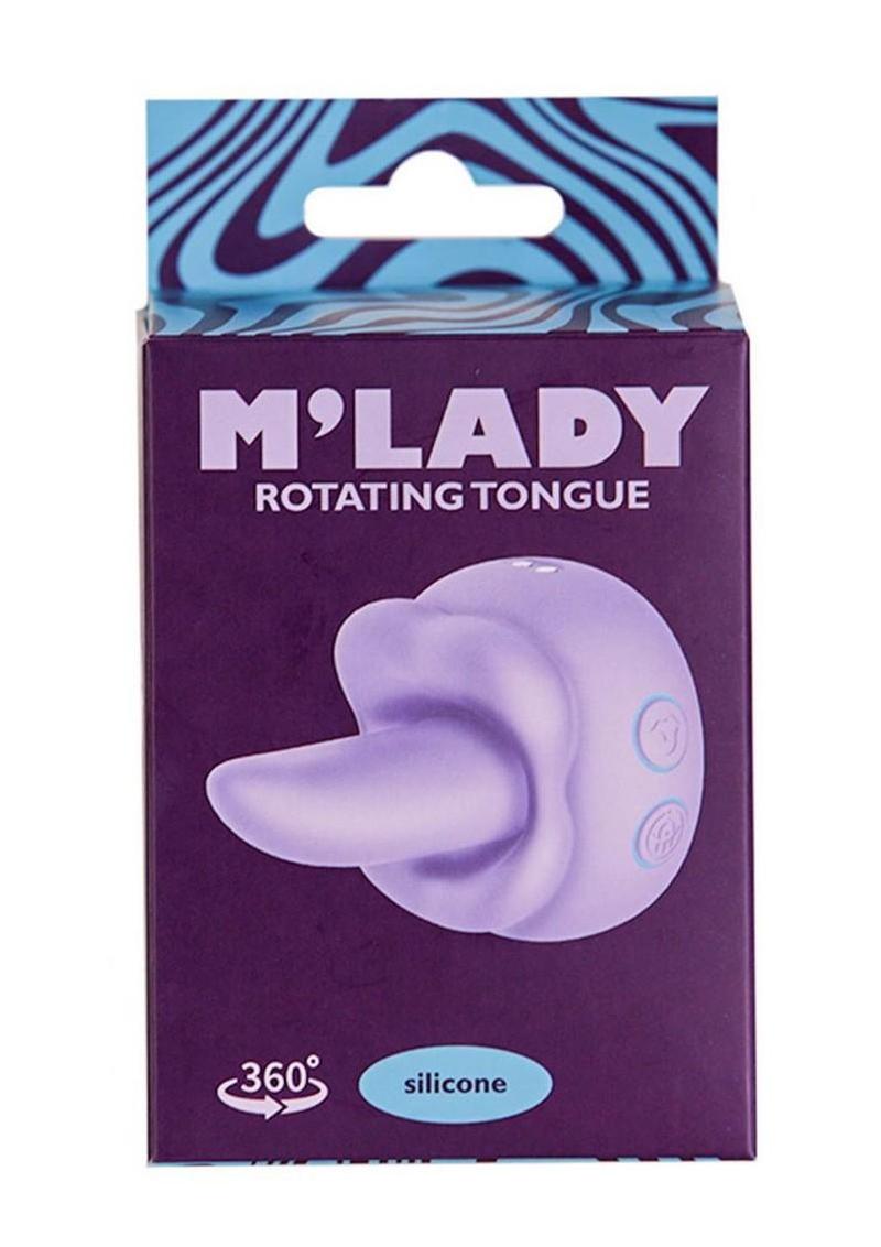 M'Lady Rotating Tongue Silicone Rechargeable Clitoral Stimulator - Lilac