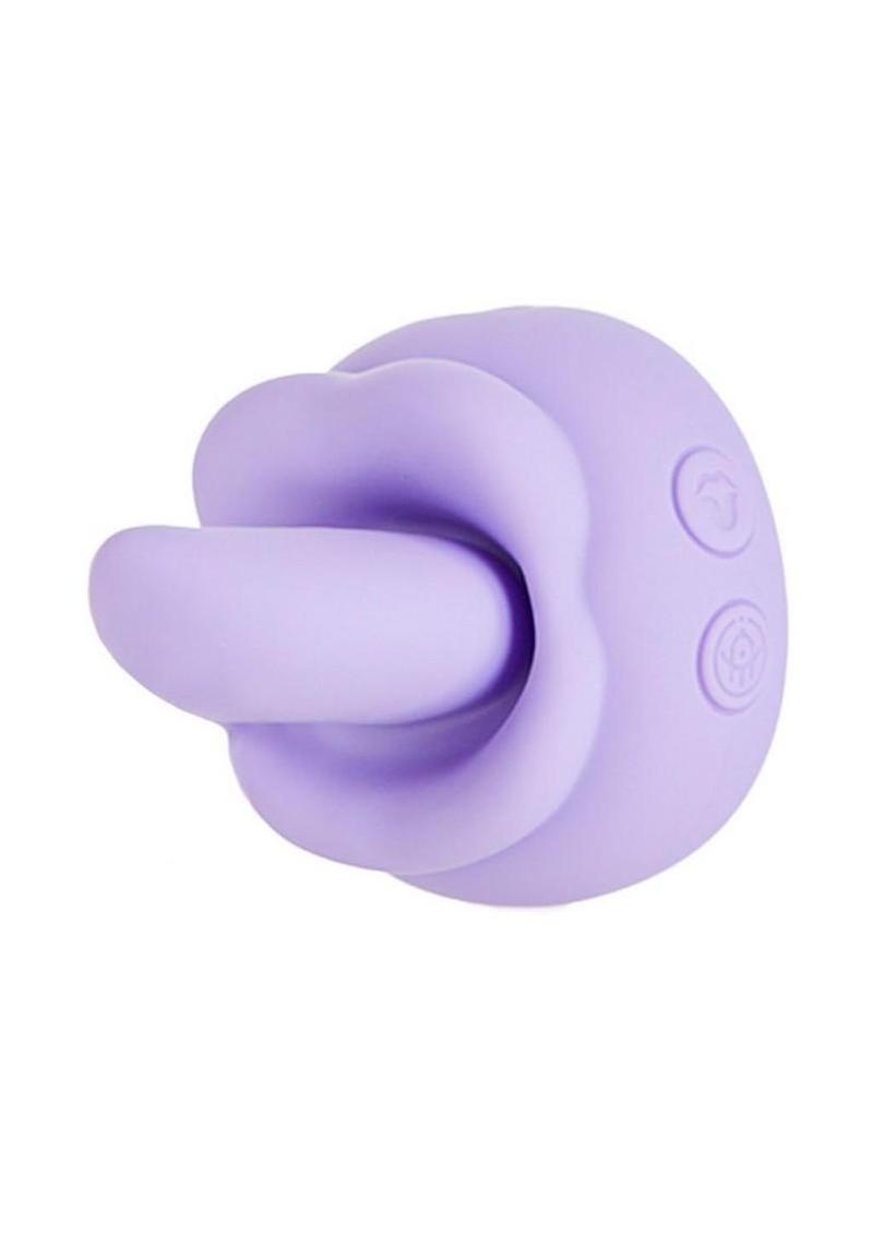 M'Lady Rotating Tongue Silicone Rechargeable Clitoral Stimulator - Lilac