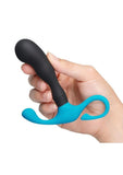 B-Vibe P-Spot Curl Silicone Prostate Massager - Teal/Black