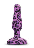 B-Vibe Novice Plug Rechargeable Silicone Anal Plug - Purple Leopard