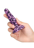 B-Vibe Novice Plug Rechargeable Silicone Anal Plug - Purple Leopard