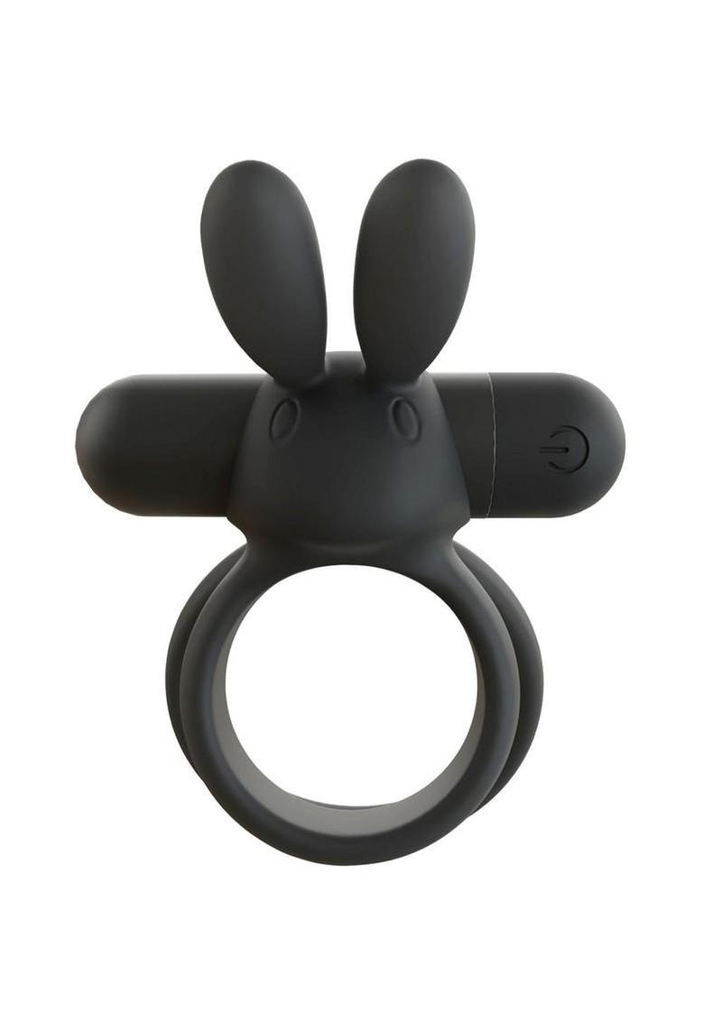 Screaming O Ohare XL Rechargeable Silicone Vibrating Cock Ring - Black