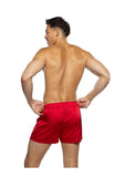 Playboy Men's Burnout Bunny Boxer Briefs - Red/Black