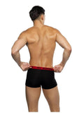 Playboy Men's Tuxedo Modal Boxer Briefs - Black/Red