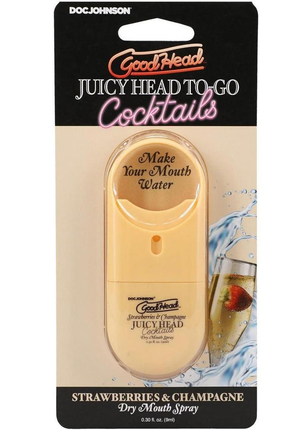 GoodHead Juicy Head Cocktails Dry Mouth Spray To-Go .30oz - Strawberries & Champagne