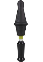 Fort Troff Robo Rammer Rotating Beaded Rechargeable Silicone Anal Probe with Remote Control - Black