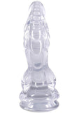 Crystal Jellies Mythical Invader Dildo - Clear