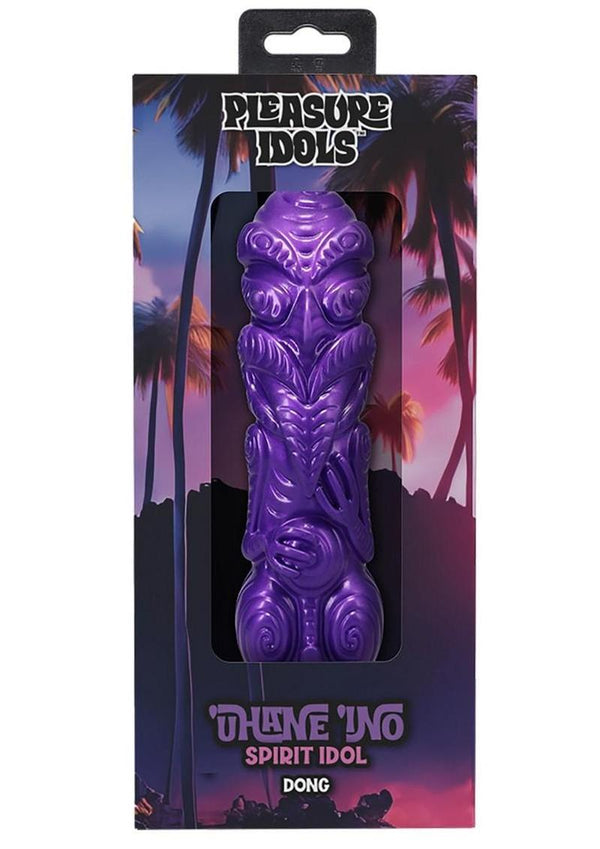 Polynesian Pleasure Idols Silicone Uhane Ino Spirit Idol Dildo - Purple