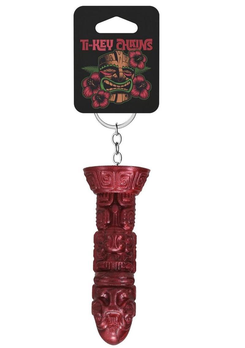 Polynesian Ti-Key Chains Lele Lele Air Idol - Red