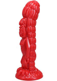 Polynesian Pleasure Idols Silicone Ula' Make Fire Idol Dildo - Red