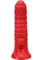 Polynesian Pleasure Idols Silicone Ula' Make Fire Idol Dildo - Red
