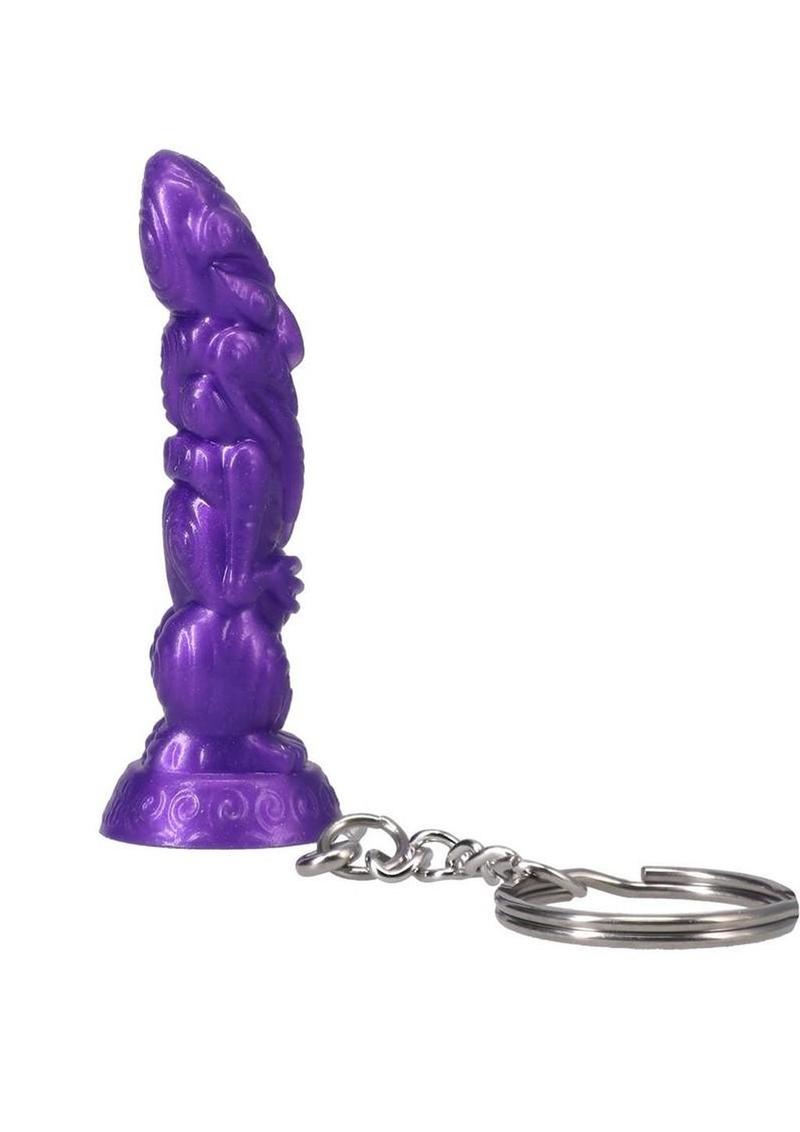 Polynesian Ti-Key Chains 'Uhane 'Ino Spirit Idol - Purple