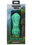 Polynesian Pleasure Idols Mala Ma'ona Earth Idol Rechargeable Silicone Vibrating Dildo with Remote Control - Green