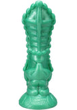 Polynesian Pleasure Idols Mala Ma'ona Earth Idol Rechargeable Silicone Vibrating Dildo with Remote Control - Green