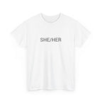 SHE/HER TEE BY CULTUREEDIT AVAILABLE IN 13 COLORS