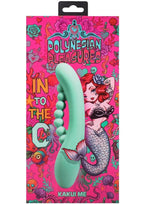Polynesian Pleasures Into The C Kakui Me Rechargeable Silicone Vibrator with Clitoral Stimulator - Green