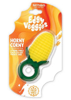 Edgy Veggies Corn Holer Silicone Mini Vibrator - Yellow/Green