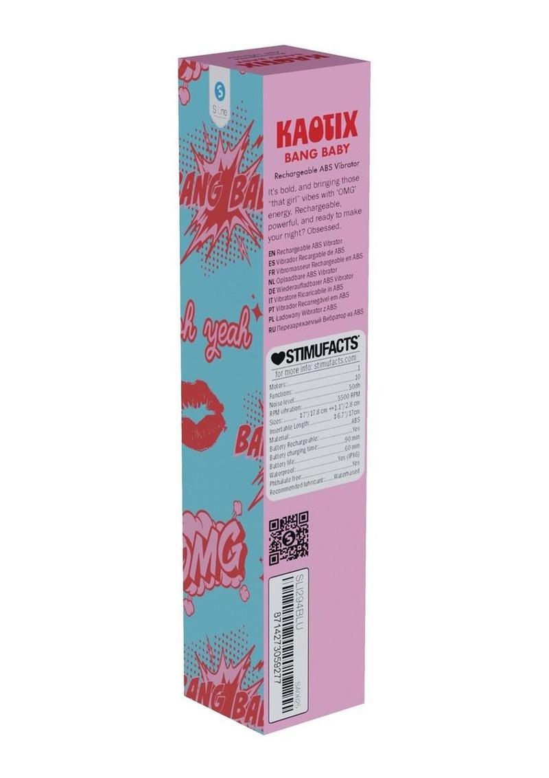S-Line Kaotix Bang Baby Rechargeable Vibrator - Blue