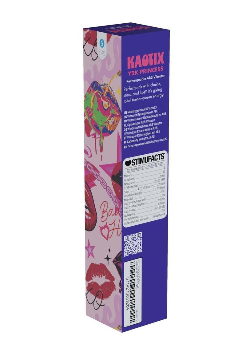 S-Line Kaotix Y2K Princess Rechargeable Vibrator - Powder Pink