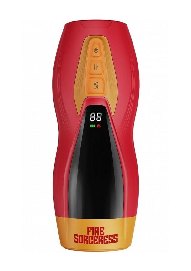 Masturs Solara Fire Sorceress Rechargeable Multi Function Masturbator - Red