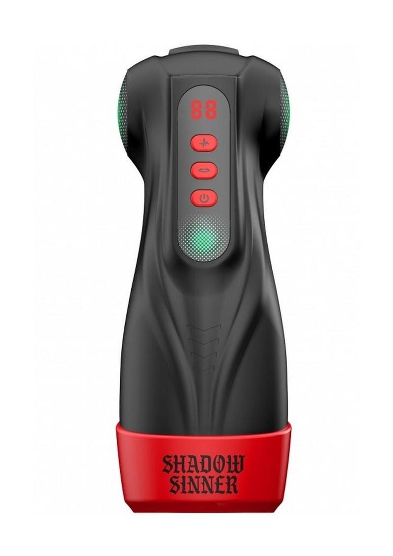 Masturs Raven Shadow Sinner Rechargeable Multi Function Masturbator - Black