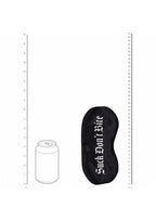 Ouch! Suck Don't Bite Printed Satin Mask - Black