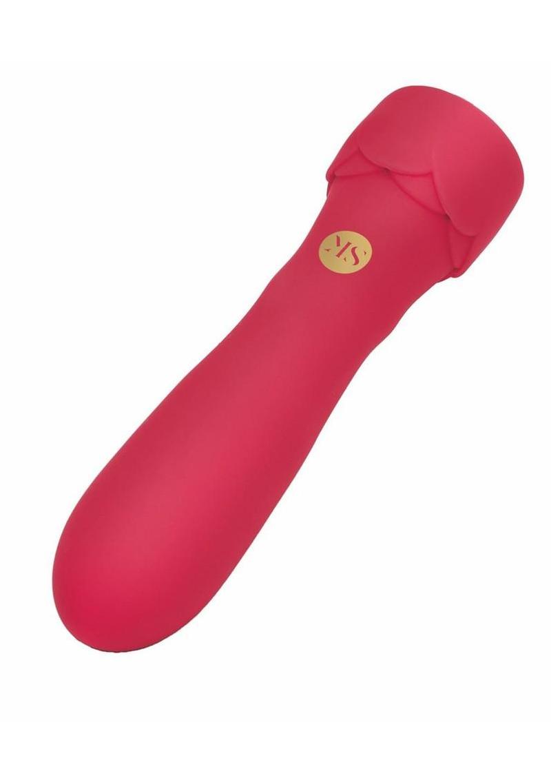 Secret Kisses Rosegasm Floral Boost Rechargeable Silicone Bullet Vibrator - Red