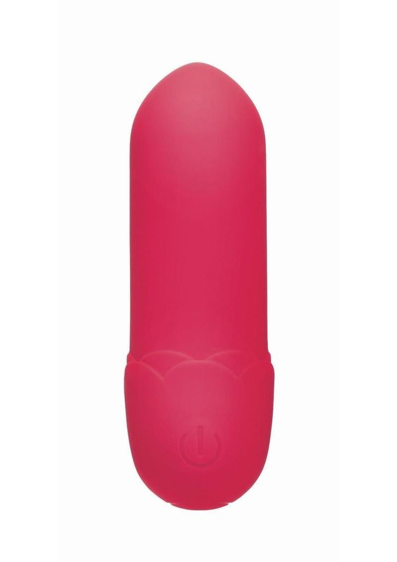 Secret Kisses Rosegasm Play Rechargeable Silicone Mini Bullet Vibrator - Red