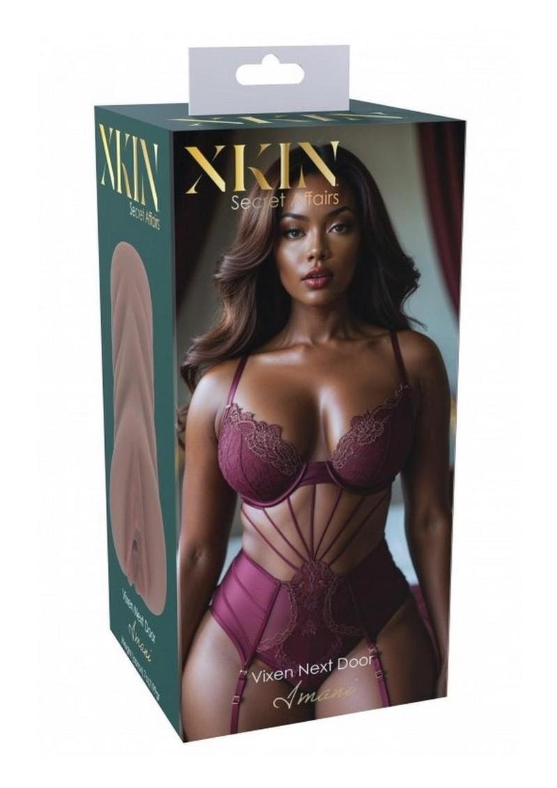 XKIN Secret Affairs Imani Medium Masturbator - Pussy - Chocolate