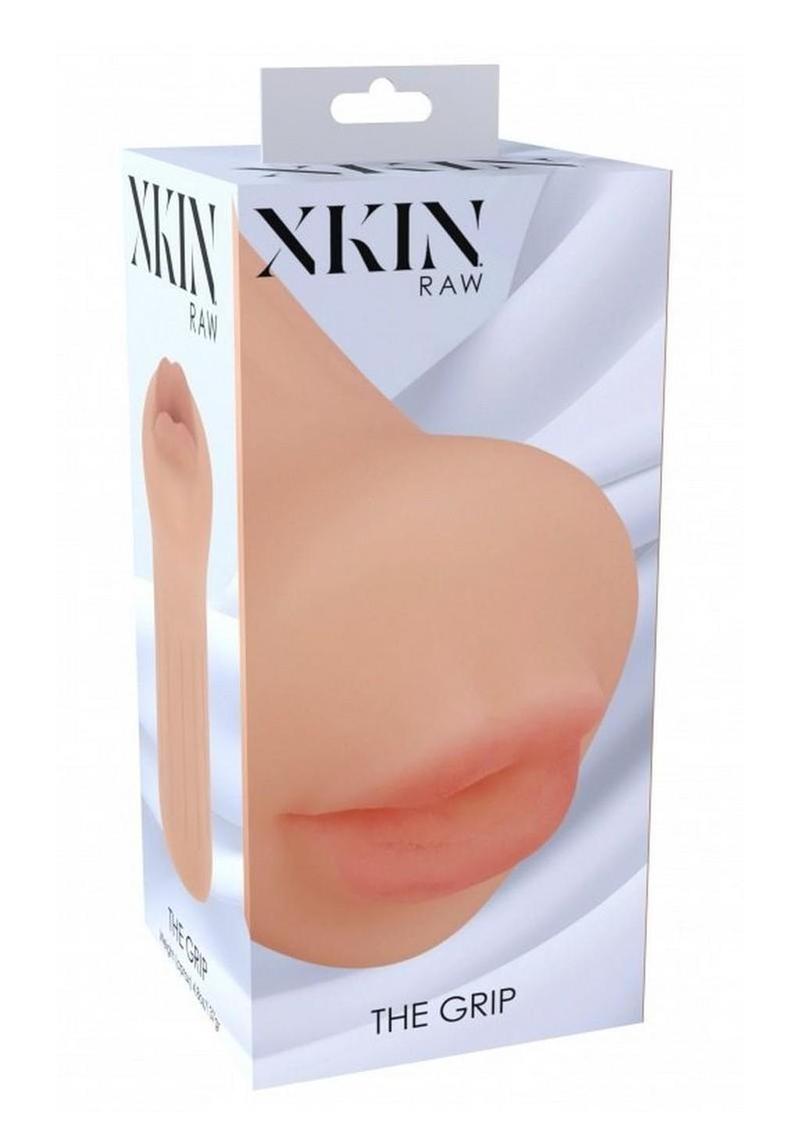 XKIN RAW The Grip Small Masturbator - Mouth - Vanilla