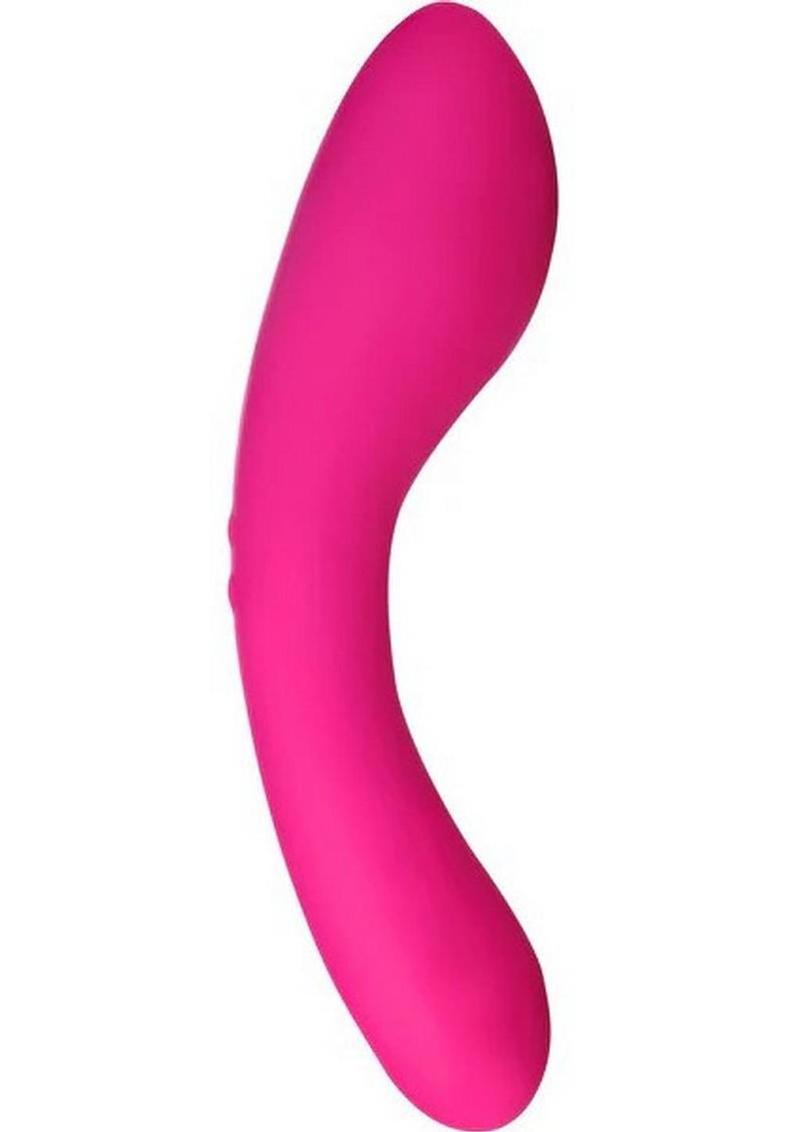 The Swan Wand Rechargeable Silicone Vibrator - Pink
