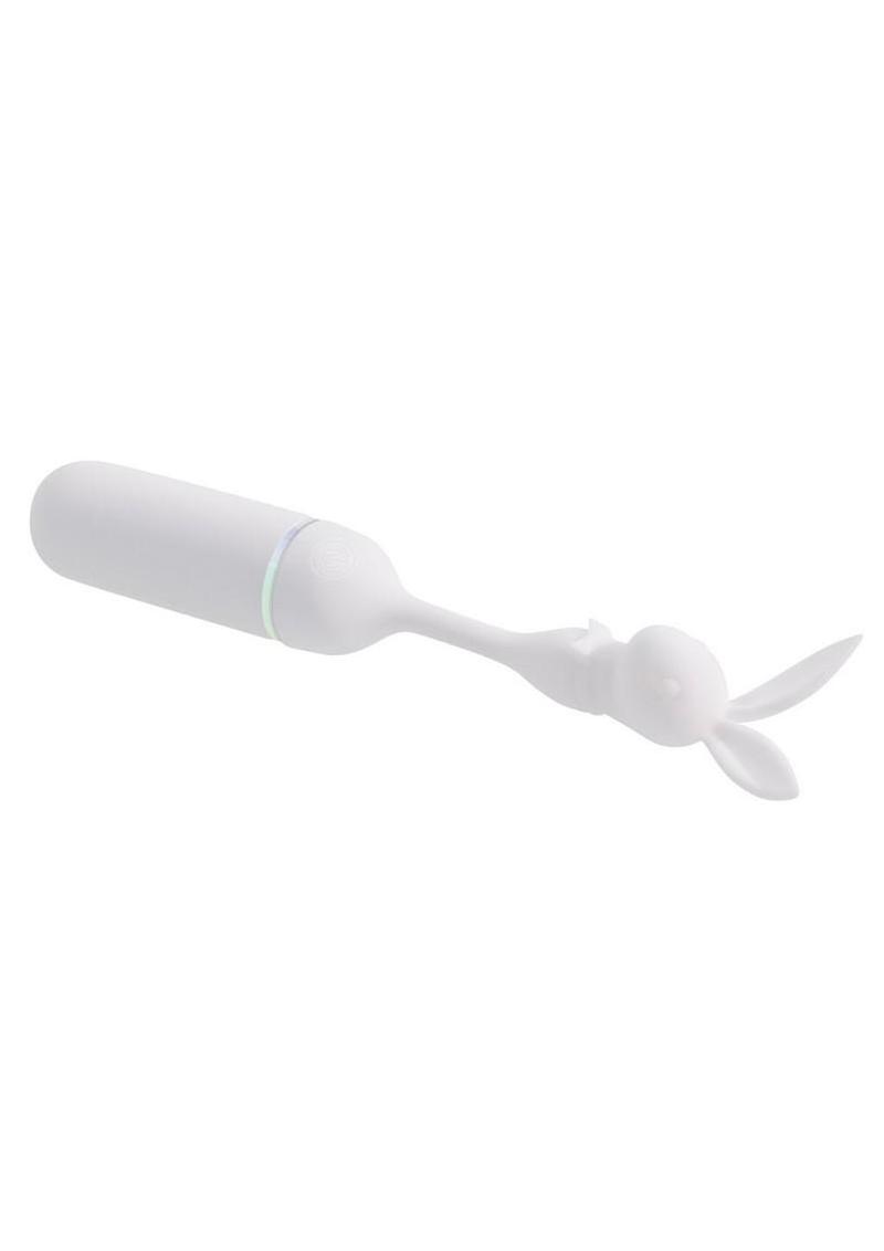 Playboy Lucky Charm Rechargeable Light Up Mini Vibrator - White